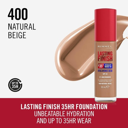 Lasting Finish 35HR Foundation 400 Natural Beige