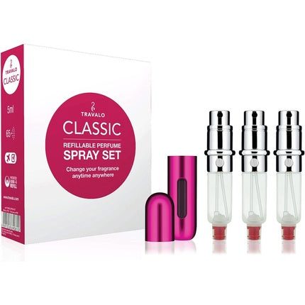 Travalo Hotpink Perfume Atomizer Set Fluorescent Pink