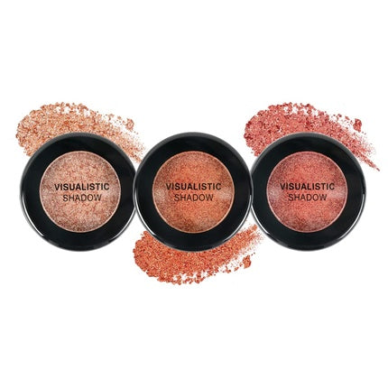 MIZON Visualistic Glitter Eyeshadow Creamy Smooth Application Long-lasting No Creasing Reddish Sunset
