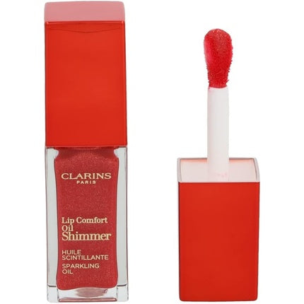 Clarins Instant Light Lip Comfort Oil Shimmer 7ml Lip Gloss Red