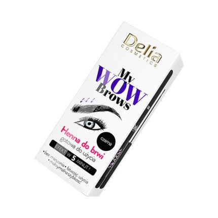 Delia Eyebrow and Eyelash Henna Gel in Black 1.0