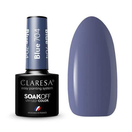 Claresa UV LED Nail Polish Collection Hybrid Manicure Soak Off - Blue Color 5ml