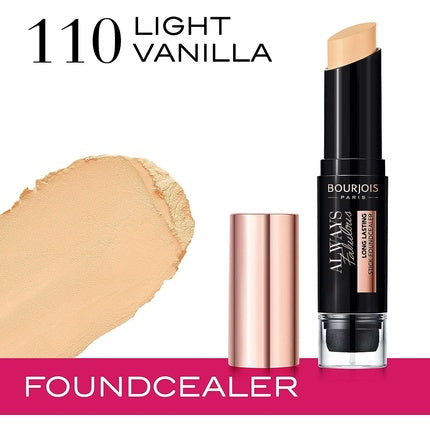Bourjois Always Fabulous Stick Foundcealer 110 Light Vanilla, 7.3g