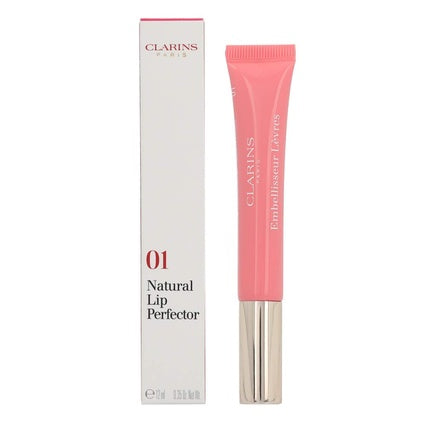 Clarins Instant Light Natural Lip Perfector - 01 Rose Shimmer - Lip Gloss - 12ml