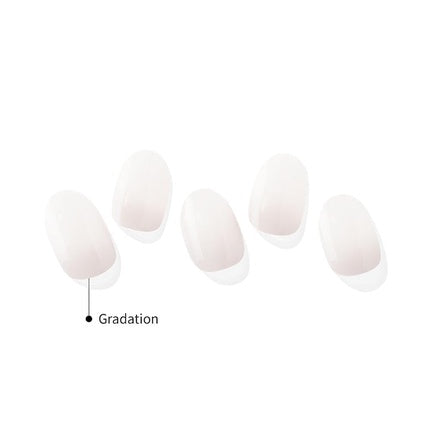 ohora Semi Cured Gel Nail Strips N Veil - Works with Any Nail Lamps Salon-Quality Long Lasting Easy to Apply & Remove - Includes 2 Prep Pads Nail File & Wooden Stick