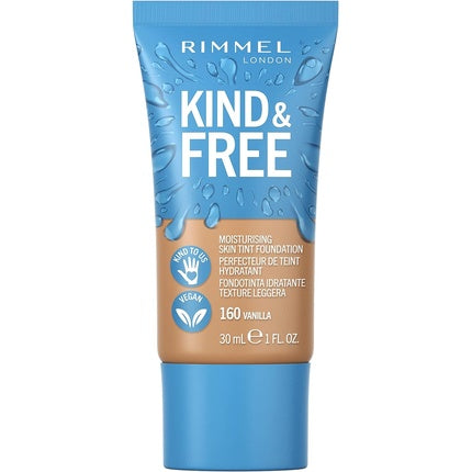 Kind & Free Vegan Moisturizing Foundation 160 Vanilla 30ml