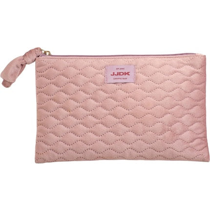 JJDK Sienna Velvet Quilted Golf Makeup Bag Light Purple