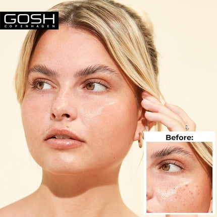 GOSH Primer for Red and Impure Skin Vegan Moisturizing Makeup Primer for Even and Flawless Skin Tone Adjusting Allergy Certified and Fragrance Free