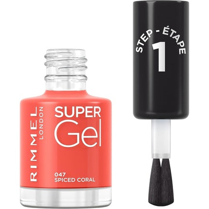 Rimmel London Super Gel Nail Polish 047 Spiced Coral