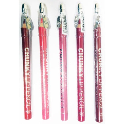 Technic Bright Red Chunky Lip Pencil with Sharpener