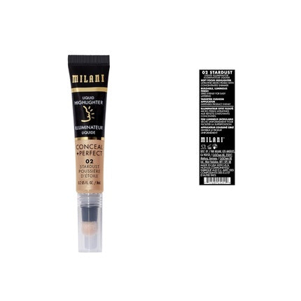 Milani Conceal + Perfect Liquid Highlighter for Added Glow and Face Lift