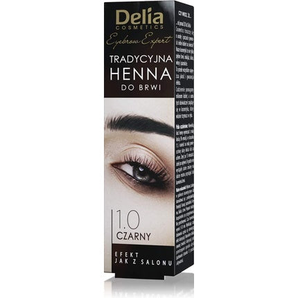 Delia Eyebrow Henna 1.0 Black 2g - Perfect For Enhancing Your Eyebrows