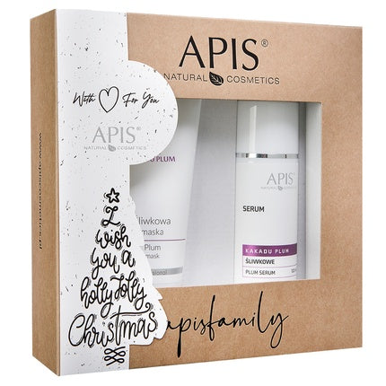 Apisset Christmas Set Kakadu Plum Plum Mask 200ml And Plum Serum 100ml