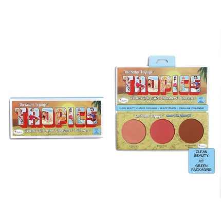 theBalm Voyage Tropics Powder Trio with 2 Blushes and 1 Bronzer