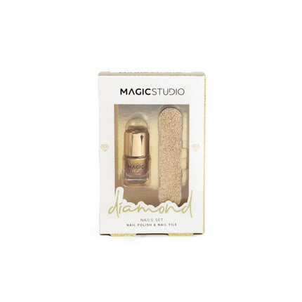 Magic Studio Diamond Nails Set Nail Polish And File Set