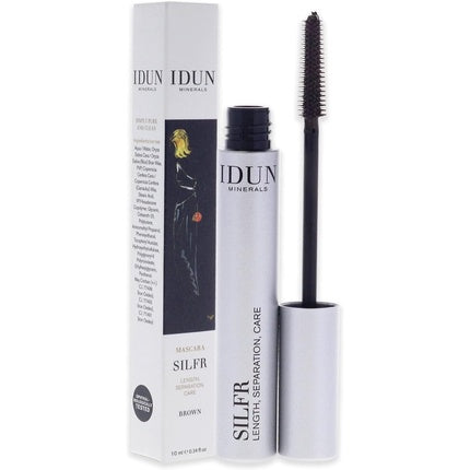 Idun Minerals Silfr Lengthening Mascara 012 Brown for Women 0.34oz