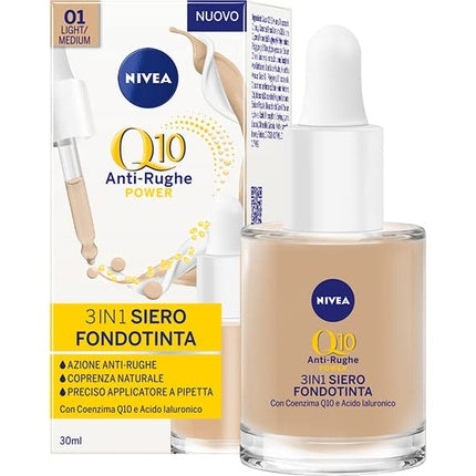 Q10 Anti-Wrinkle Power 3in1 Serum Foundation Light B Medium
