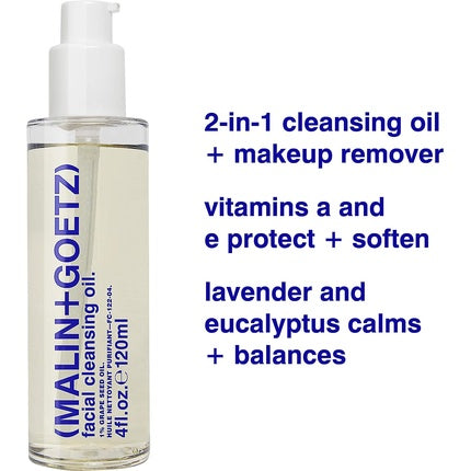 (Malin + Goetz) Facial Cleansing Oil for Women 4oz Makeup Remover