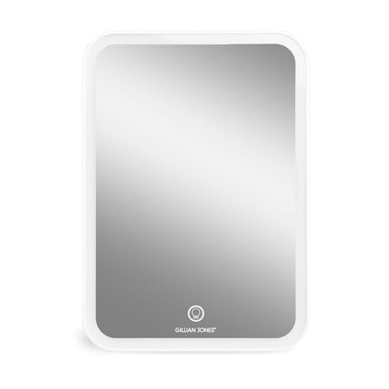 Gillian Jones Tablet Mirror With Led And Usb-C Charging - White