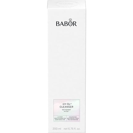BABOR Hy-Öl Cleanser for All Skin Types Daily Face Cleansing and Makeup Remover with Vitamin E 200ml