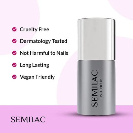 Semilac Strong Mineral Base Coat for UV Gel Nail Polish 7ml