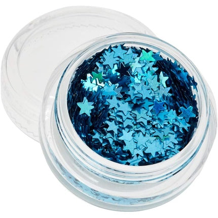 Blue Cosmetic Glitter Stars for Face