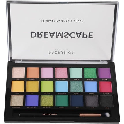Profusion Eyeshadow Palette Dreamscape With 21 Shades And Brush