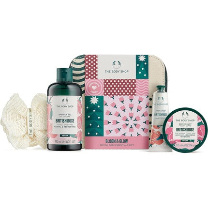 The Body Shop Bloom & Glow British Rose Essentials Body Care Holiday Gift Set 5-Piece