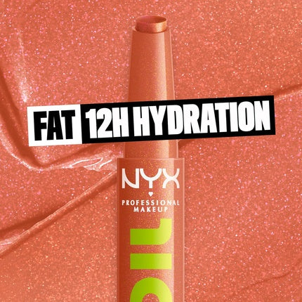 NYX Professional Makeup Fat Oil Slick Click Lightweight Buildable Pigmented Vegan Lip Balm Main Character 01