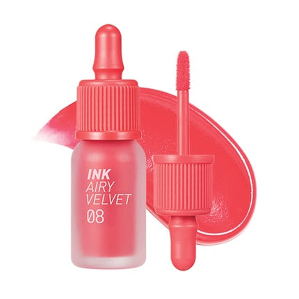 Peripera Ink Airy Velvet Lip Tint Liquid Lip 0.14 fl oz 008 Pretty Orange Pink