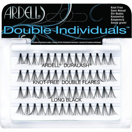 ARDELL Double Individuals Long Black Individual Eyelashes 56 Pieces