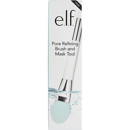 e.l.f. Pore Refining Brush and Mask Tool Silicone Spatula Gentle Versatile Applies Foundation Mess-Free Removes Dirt and Makeup Blends Easy To Clean