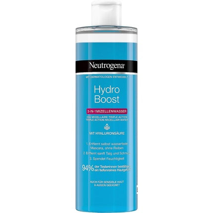 Neutrogena Hydro Boost Facial Cleanser Micellar Water with Hyaluronic Acid Makeup Remover 400ml