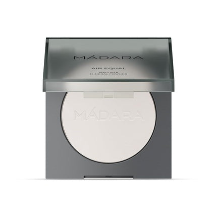 MÁDARA Organic Skincare AIR EQUAL Soft Silk Mineral Powder 9g Translucent - Matte Finish, Skin-Pampering Setting Powder Without Talc, Dermatologically Tested, COSMOS Natural Certified