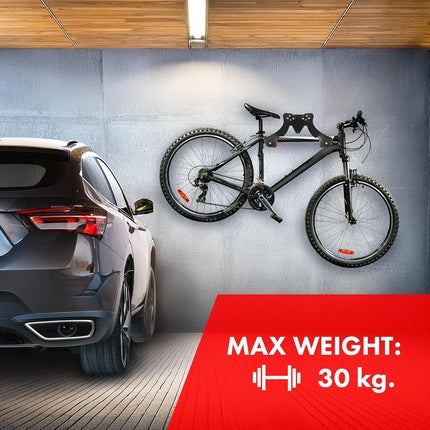 Maclean Steel Bicycle Wall Mount Max Load 30kg MC-449