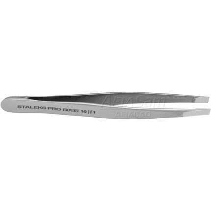 Vj Eyebrow Tweezers Expert Staleks TE-10 Wide Slanted Edges