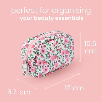 Cath Kidston Wash Bag Strawberry Small Make Up Bag with Mirror