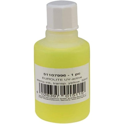 Eurolite Uv-Active Stamp Ink, Transparent Yellow, 50ml | Uv Active