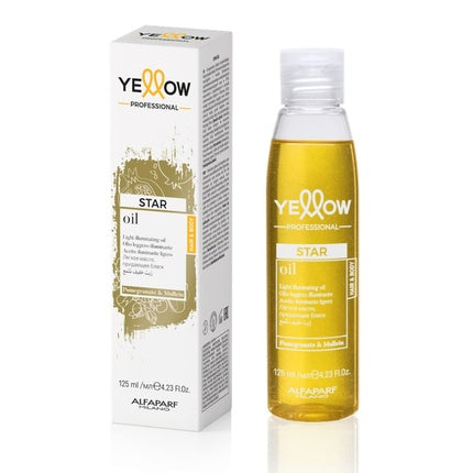 Star Oil Hair & Body Light Highlighter Oil 125ml Yellow Professional