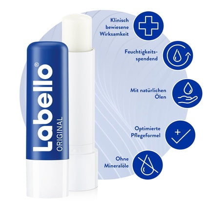 Labello Original Lip Balm with Shea Butter, Vitamins, and Natural Oils 4.8g