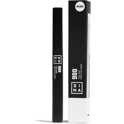 3INA MAKEUP The 24H Pen Eyeliner 900 Black Liquid Eyeliner 24h Longwear Travel Size Matte Liner Sensitive Eyes - Mini