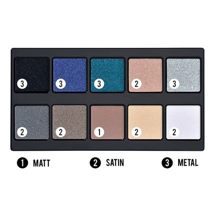 Pupa Milano Make Up Stories Eyeshadow Palette 004 Cosmic Queen 10-Shade Shadow Collection 0.63 oz Drama Queen