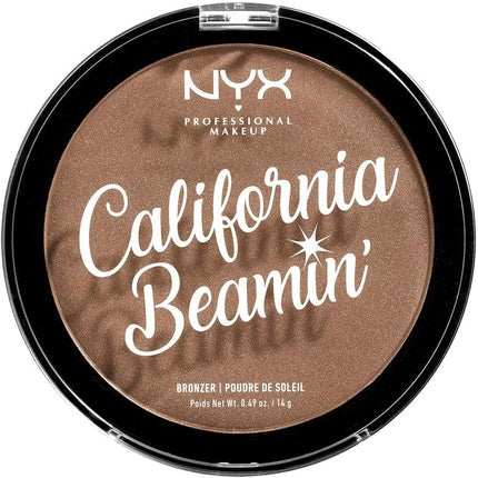 NYX Professional Makeup California Beamin' Face and Body Bronzer Shimmery Pressed Powder 14g Shade: The Golden One