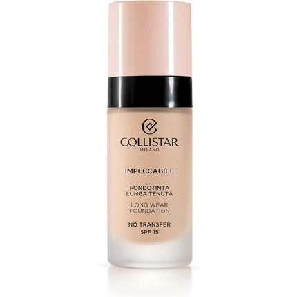 Collistar Unavoidable Foundation Long Lasting No Transfer SPF 15 Instant Moisture and Up to 120 Hours Natural Matte Finish Second Skin Look Modules Coverage 30ml Rosy Ivory