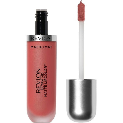 Revlon Ultra HD Matte Lipcolor Velvety Lightweight Matte Liquid Lipstick in Red/Coral Flirtation