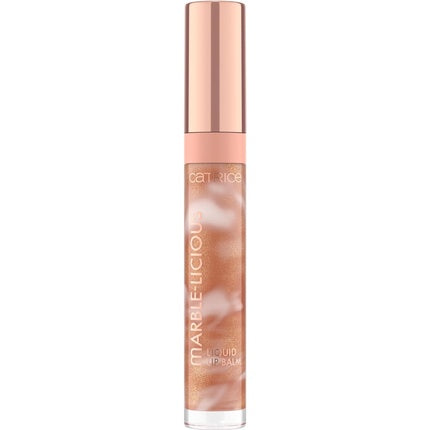Catrice Marble-licious Liquid Lip Balm Nourishing Hydrating Softening with Coconut Oil Glossy Non-Sticky Finish with Tint of Color Vegan Cruelty Free 30 Don't Be Shaky