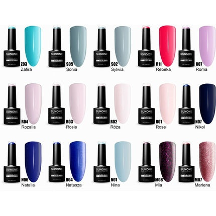 Sunone Soak Off Hybrid UV LED Flexy Gel Manicure Pedicure Nail Colors 5ml
