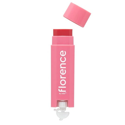 Florence by Mills Oh Whale Tinted Lip Balm Sheer Moisturizing Lip Balm Pink Guava and Lychee Vegan & Cruelty-Free