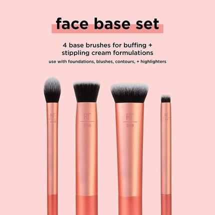 Real Techniques Face Base Makeup Brush Kit for Concealer and Foundation