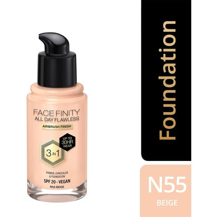 Max Factor Facenity All Day Flawless 3 In 1 Foundation N55 30ml